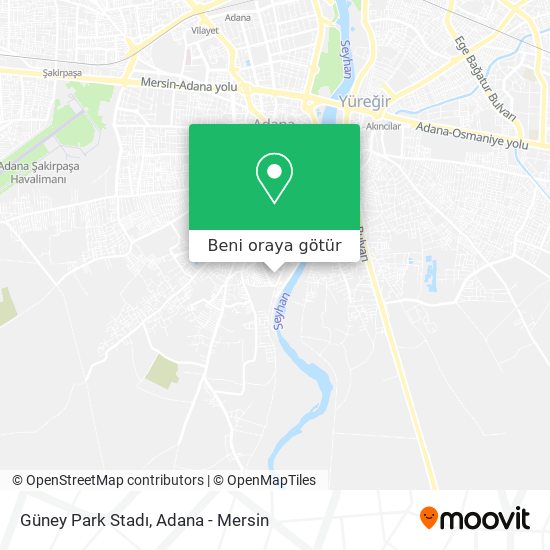 Güney Park Stadı harita