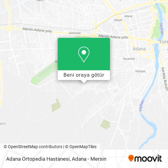 Adana Ortopedia Hastanesi harita