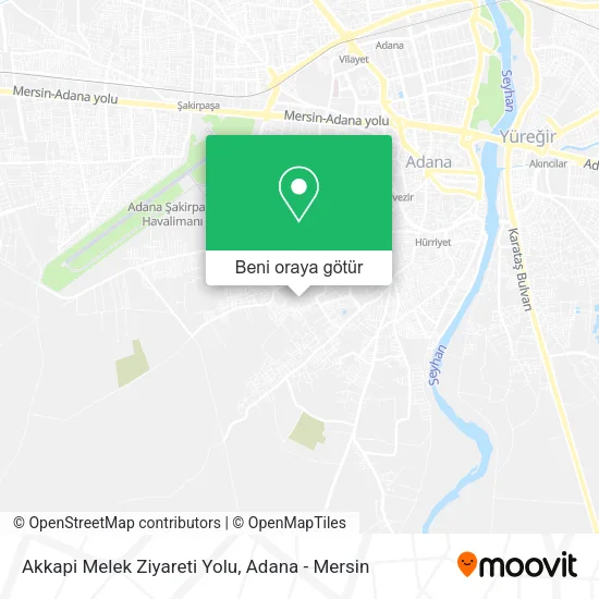 Akkapi Melek Ziyareti Yolu harita