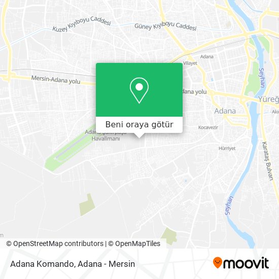 Adana Komando harita