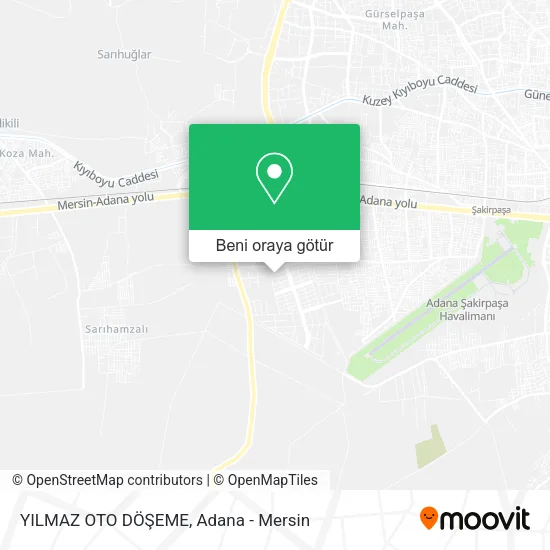YILMAZ OTO DÖŞEME harita