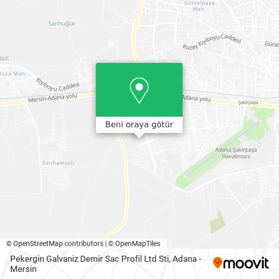 Pekergin Galvaniz Demir Sac Profil Ltd Sti harita