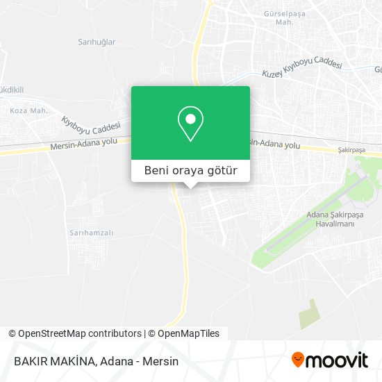 BAKIR MAKİNA harita