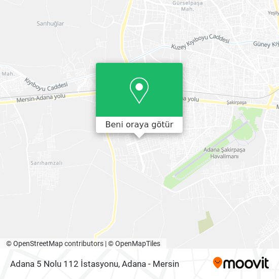 Adana 5 Nolu 112 İstasyonu harita