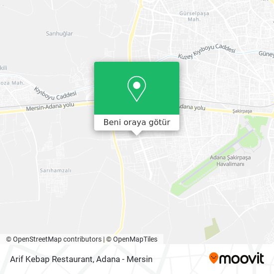 Arif Kebap Restaurant harita