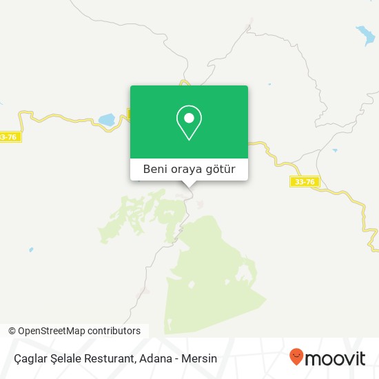 Çaglar Şelale Resturant harita