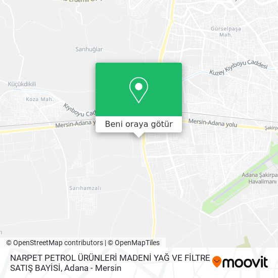 NARPET PETROL ÜRÜNLERİ MADENİ YAĞ VE FİLTRE SATIŞ BAYİSİ harita