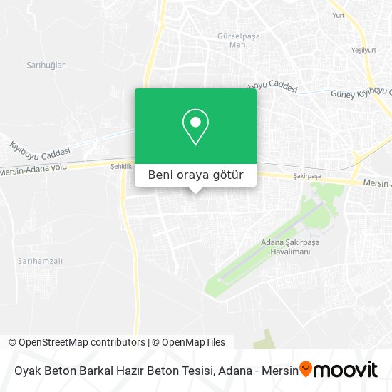 Oyak Beton Barkal Hazır Beton Tesisi harita