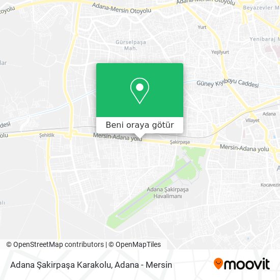 Adana Şakirpaşa Karakolu harita
