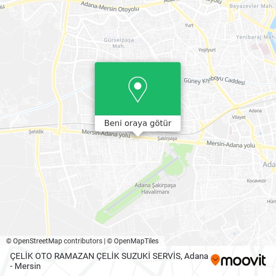 ÇELİK OTO RAMAZAN ÇELİK SUZUKİ SERVİS harita