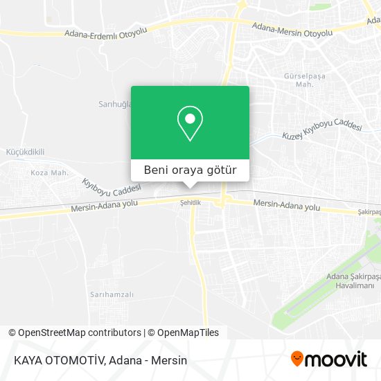 KAYA OTOMOTİV harita
