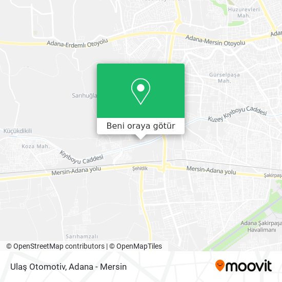 Ulaş Otomotiv harita