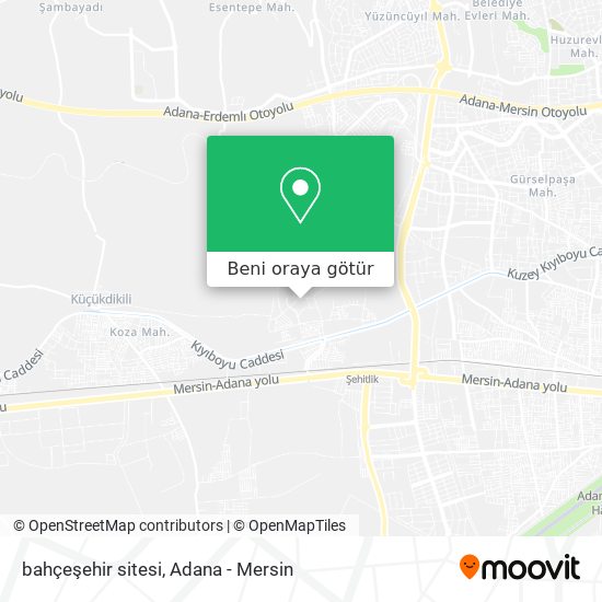 bahçeşehir sitesi harita