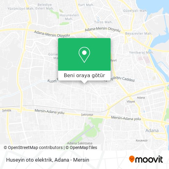 Huseyin oto elektrik harita