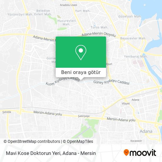 Mavi Kose Doktorun Yeri harita