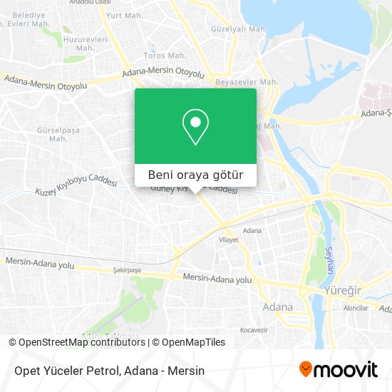 Opet Yüceler Petrol harita