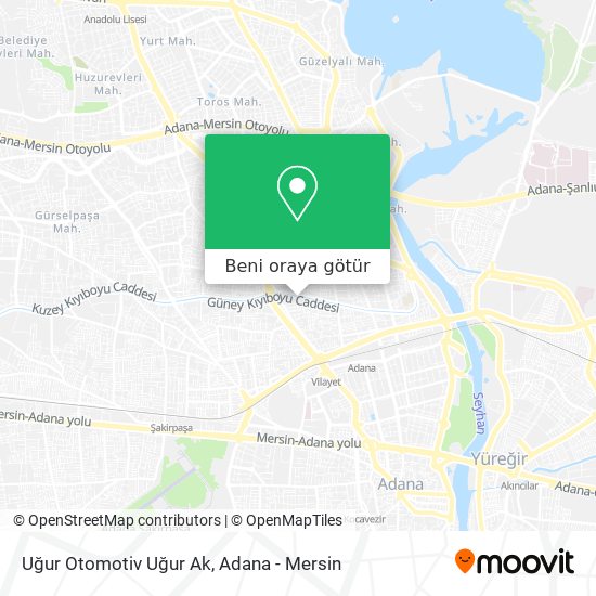 Uğur Otomotiv Uğur Ak harita