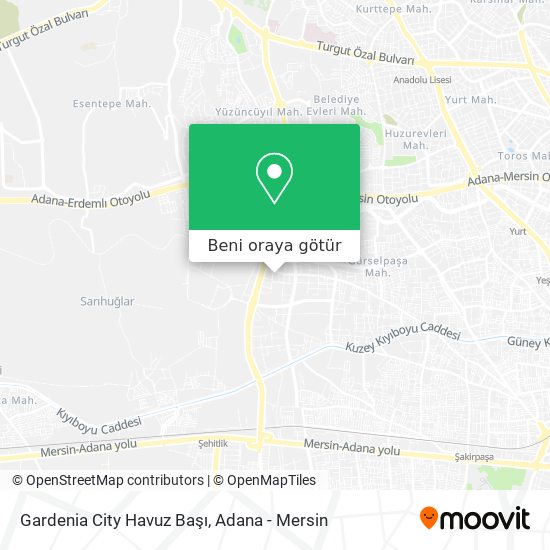 Gardenia City Havuz Başı harita