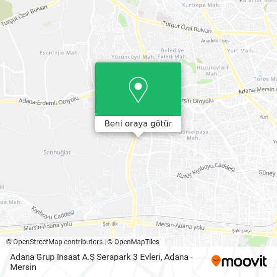 Adana Grup însaat A.Ş Serapark 3 Evleri harita