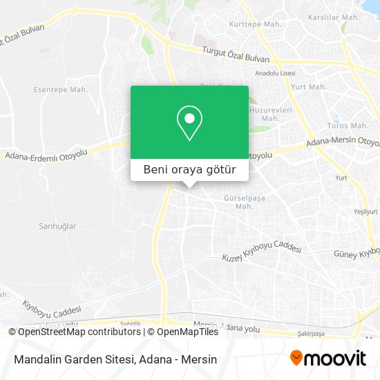 Mandalin Garden Sitesi harita