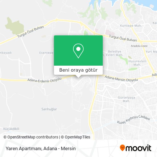 Yaren Apartmanı harita