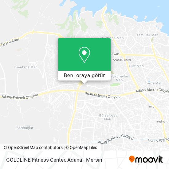 GOLDLİNE Fitness Center harita