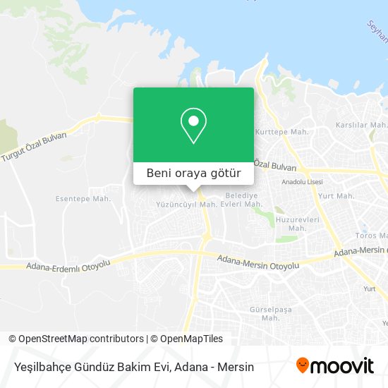 Yeşilbahçe Gündüz Bakim Evi harita