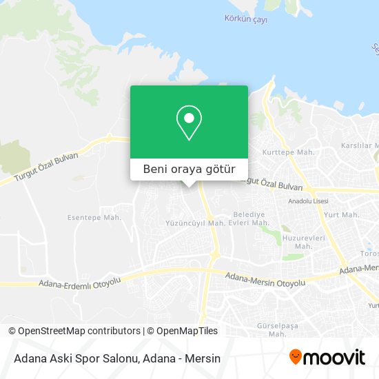 Adana Aski Spor Salonu harita