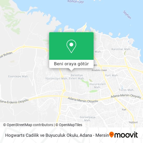 Hogwarts Cadilik ve Buyuculuk Okulu harita