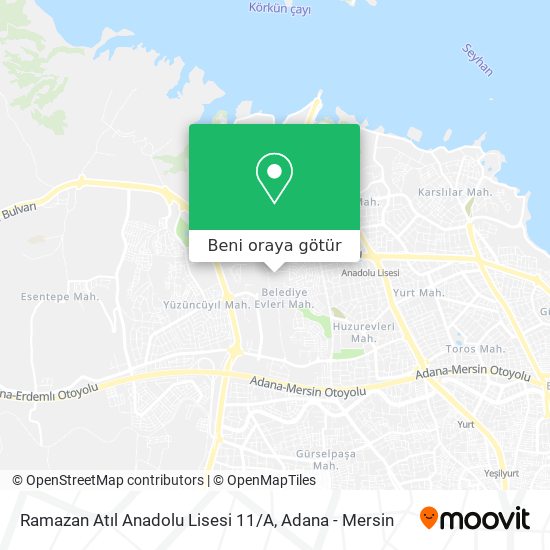 Ramazan Atıl Anadolu Lisesi 11 / A harita