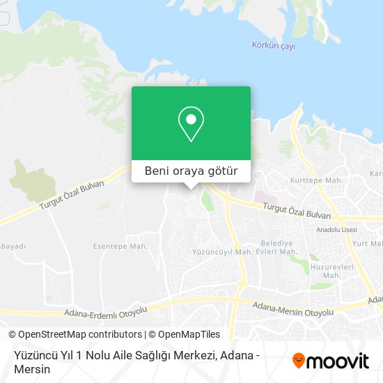 Yüzüncü Yıl 1 Nolu Aile Sağlığı Merkezi harita