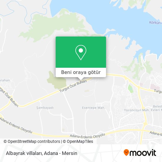 Albayrak villaları harita