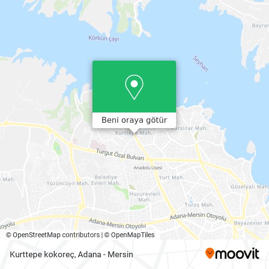 Kurttepe kokoreç harita
