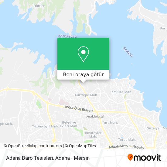 Adana Baro Tesisleri harita
