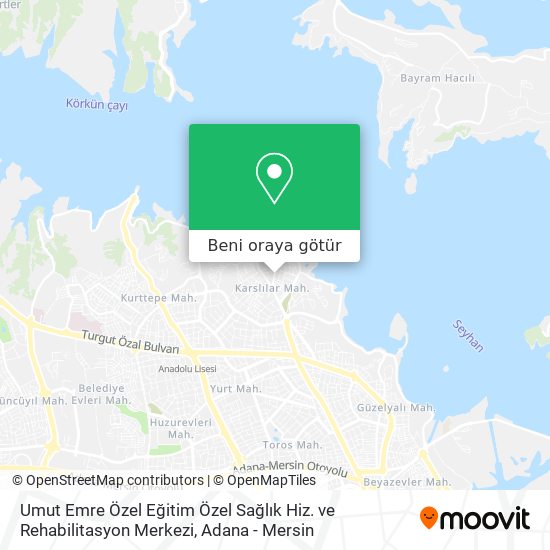 Umut Emre Özel Eğitim Özel Sağlık Hiz. ve Rehabilitasyon Merkezi harita