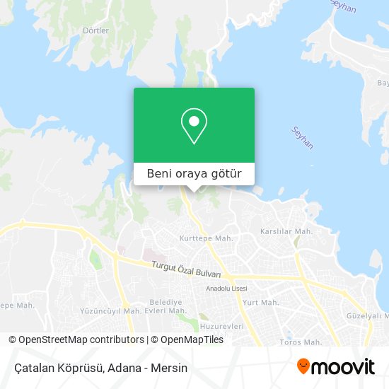 Çatalan Köprüsü harita