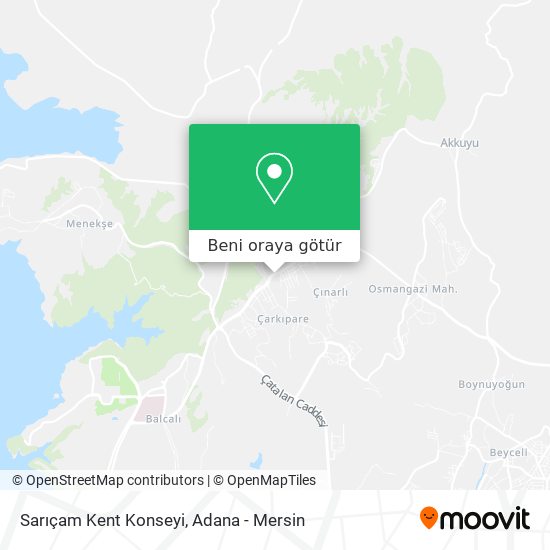 Sarıçam Kent Konseyi harita