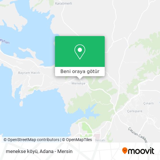 menekse köyü harita