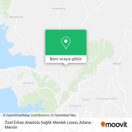 Özel Erkan Anadolu Sağlık Meslek Lisesi harita
