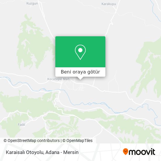Karaisalı Otoyolu harita