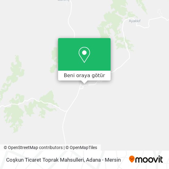 Coşkun Ticaret Toprak Mahsulleri harita