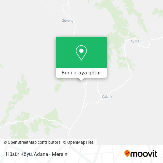 Hüsür Köyü harita