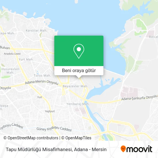 Tapu Müdürlüğü Misafirhanesi harita
