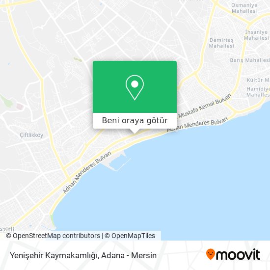 Yenişehir Kaymakamlığı harita