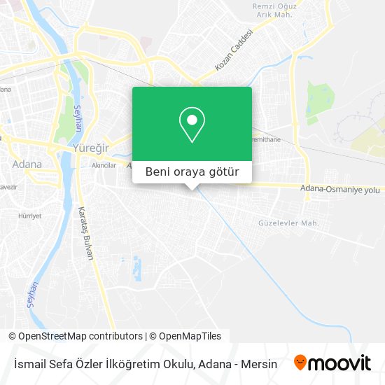 İsmail Sefa Özler İlköğretim Okulu harita