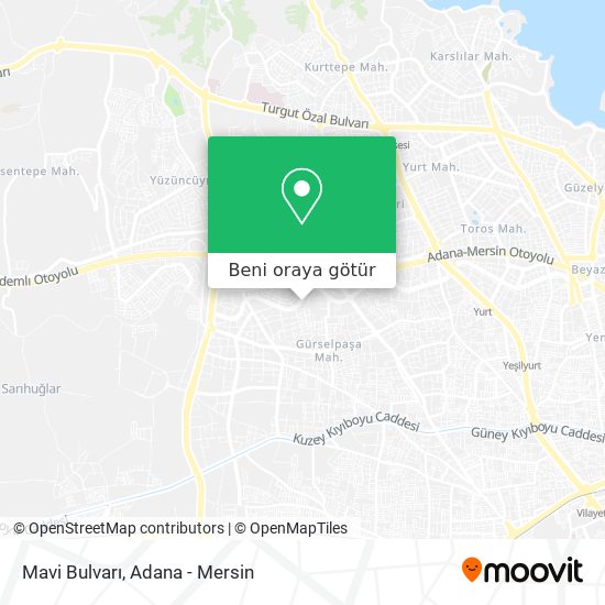 Mavi Bulvarı harita