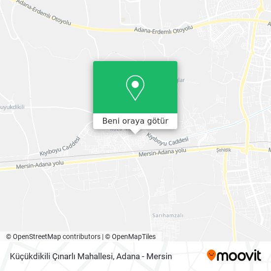 Küçükdikili Çınarlı Mahallesi harita