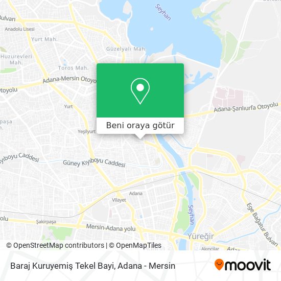 Baraj Kuruyemiş Tekel Bayi harita