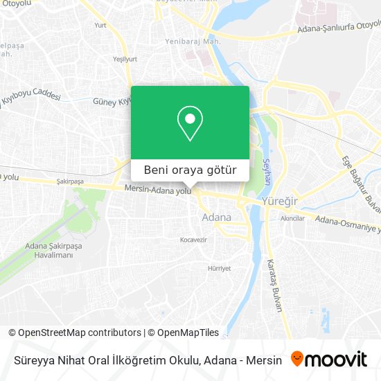 Süreyya Nihat Oral İlköğretim Okulu harita