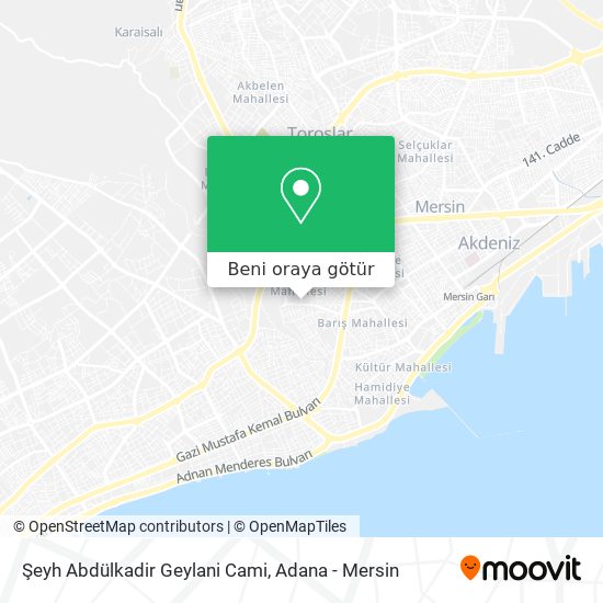 Şeyh Abdülkadir Geylani Cami harita